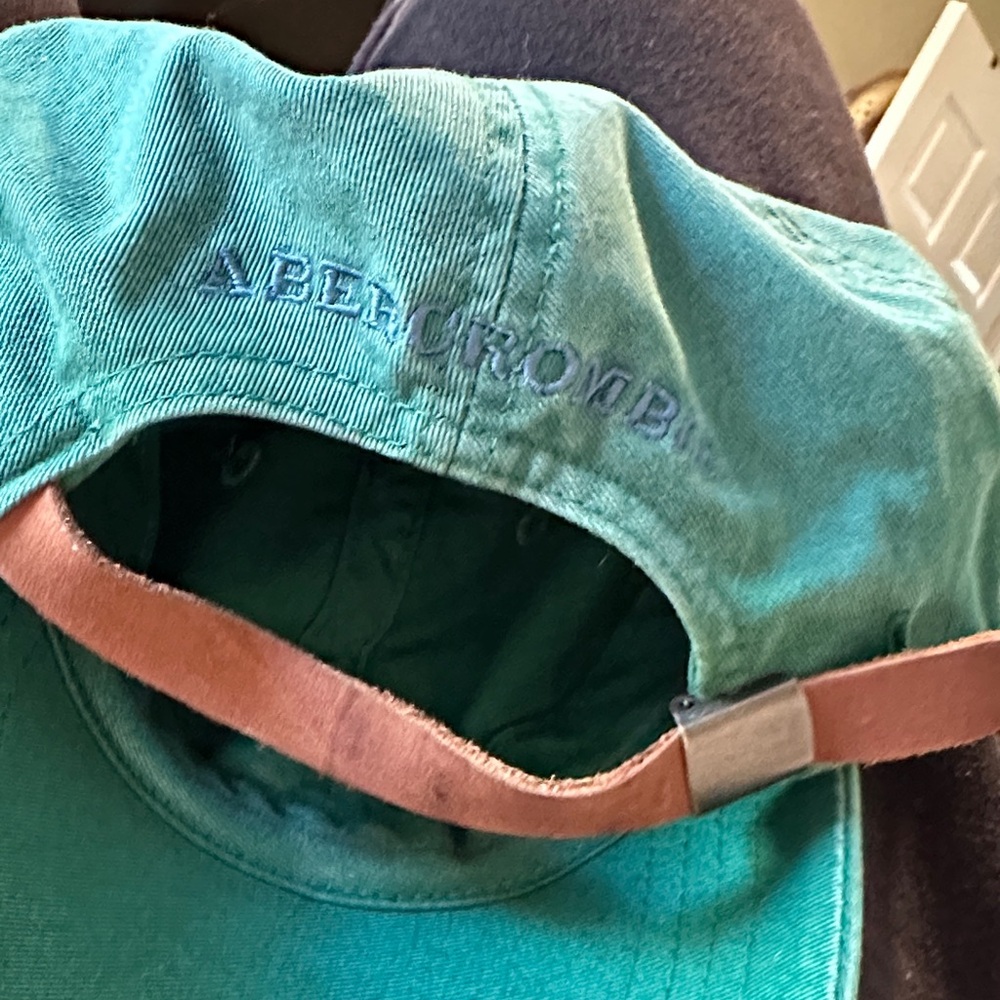 Abercrombie Vintage Green and Finch Logo Cap AF logo made of 100% cotton - Picture 11 of 13
